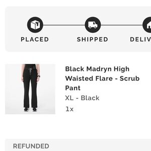 Figs Black Madryn High-Waisted Flare Scrub Pant